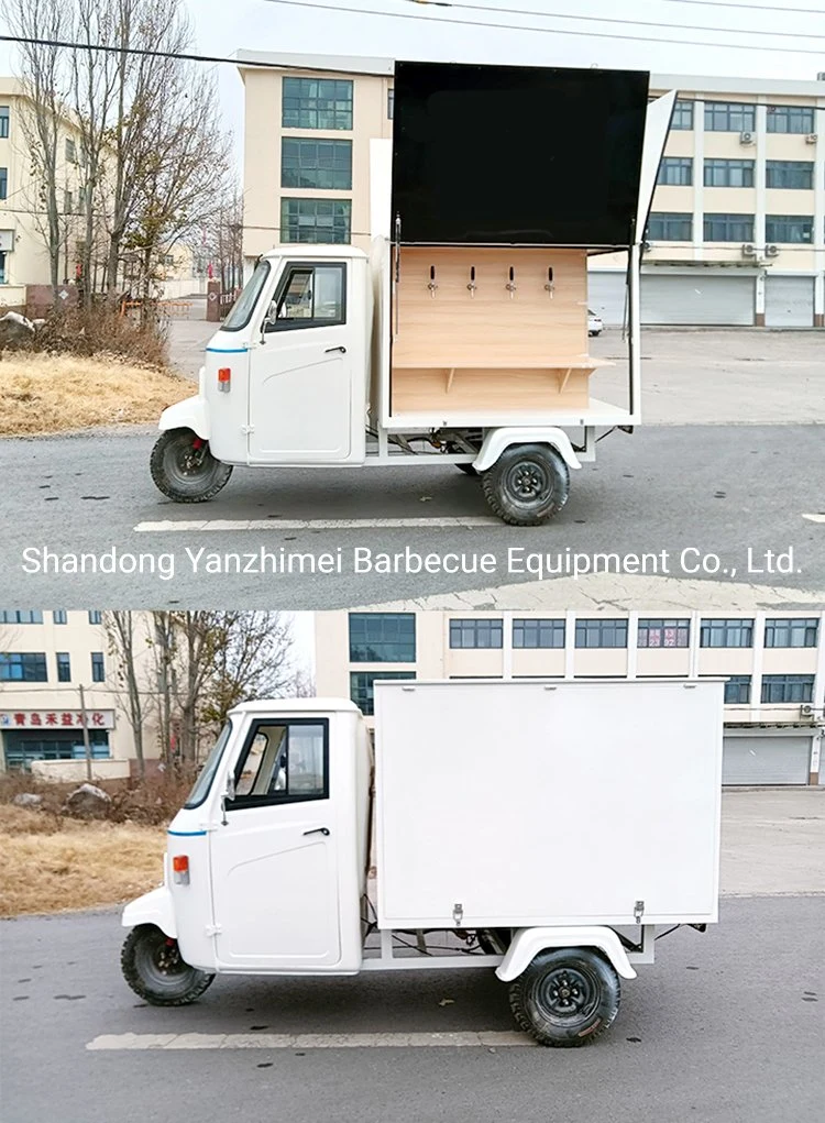 Coffee Ice Cream Food Truck Mini Small Coffee Van Mobile Bar Piaggio Ape Espresso Food Cart for Sale